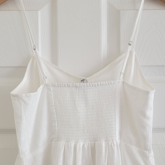 NWT Madewell Linen-Cotton Cami Button-Front Midi Dress, Size 0 - Picture 11 of 12